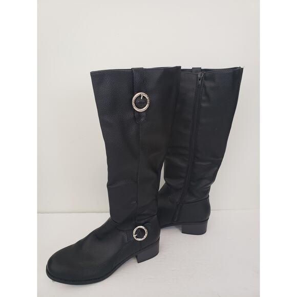 (JL) Nautica Almarosa Womens Shoes Size 7 Riding Boots Bock Heel Boho Whimsgoth - Picture 1 of 7